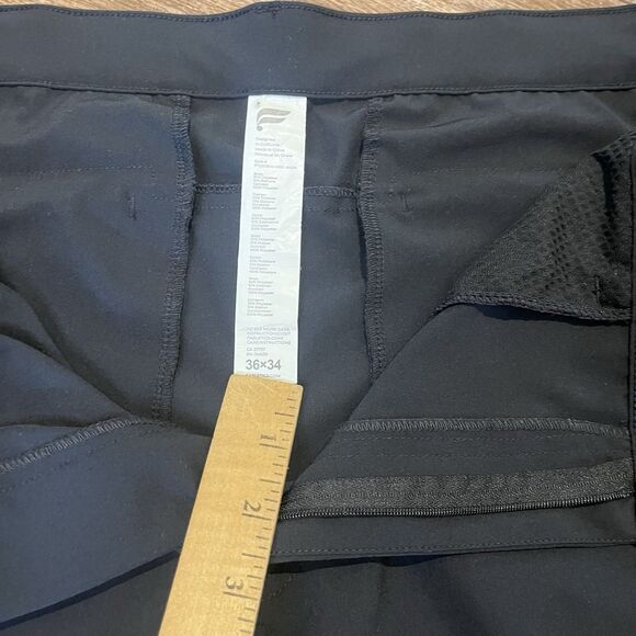 Fabletics The Only Pant Men's Size 36x33.5 Black Classic Fit Performance Pants - Picture 4 of 11